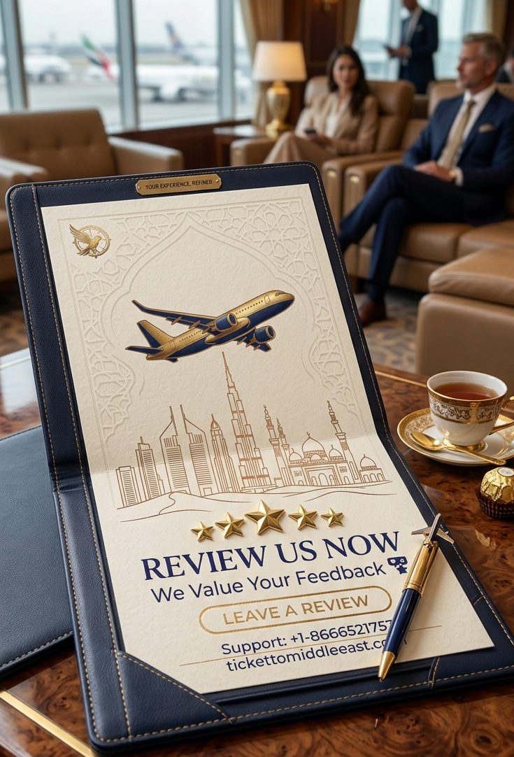 Review Us Now - Ticket to Middle East